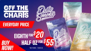 Off the Charts - Manteca DAILY SMOKE!! 1/8th for $20!! Half Oz $55!!