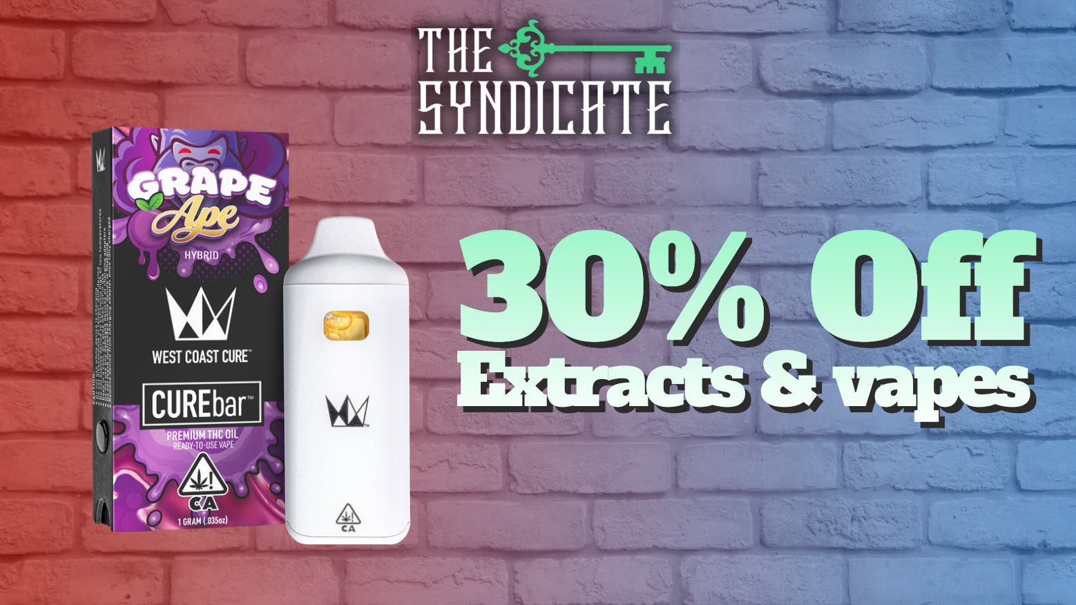 The Syndicate - Tarzana (RDC) 30% Off Extracts & vapes - WEST COAST CURE!!
