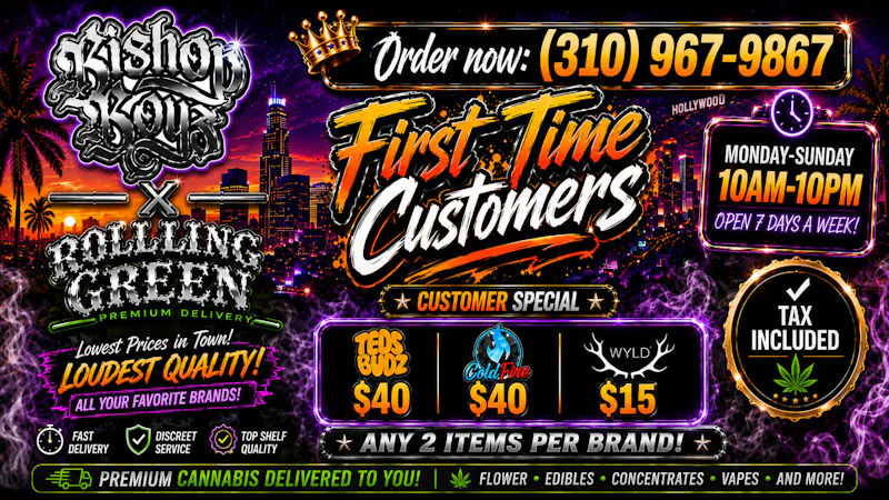 Bishop Boyz Delivery First time Customers deals!