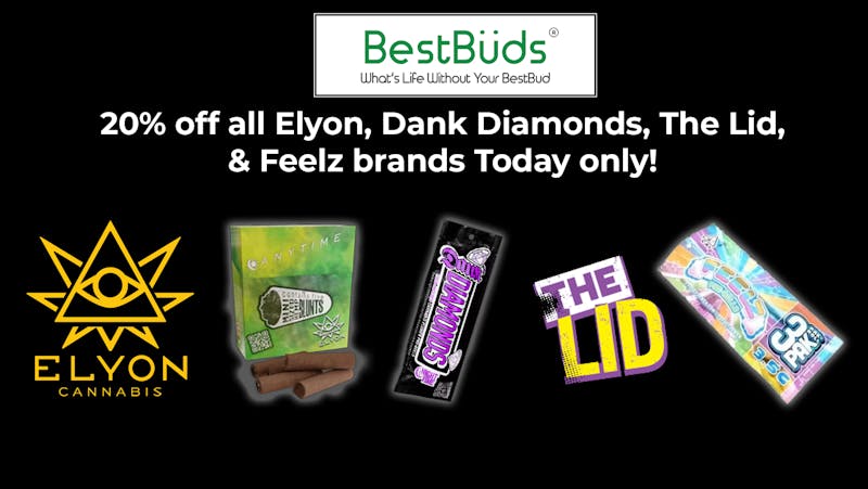 BestBuds Dispensary BestBuds Women Owned: 20% Off ALL Elyon Cannabis!