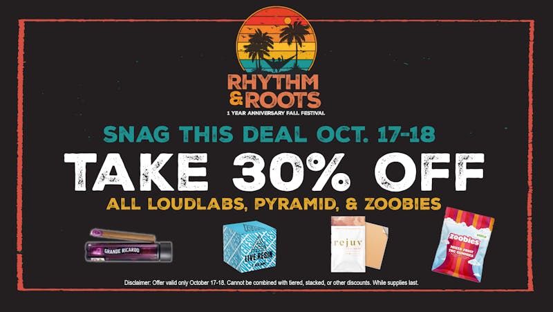 BestBuds Dispensary Rhythm & Roots Festival Deals are Live