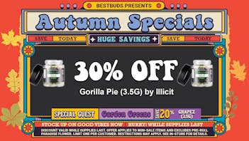 BestBuds Dispensary BestBuds Women Owned: 30% Off Gorilla Pie