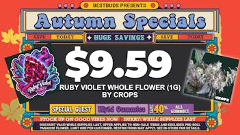 BestBuds Dispensary 🔥Score 1G Ruby Violet by Crops for just $9.59!!!
