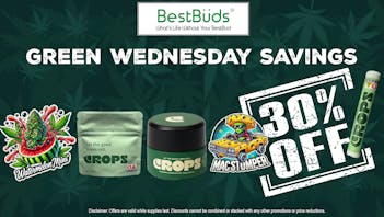 BestBuds Dispensary Green Wednesday Deals up to 40% in Savings!