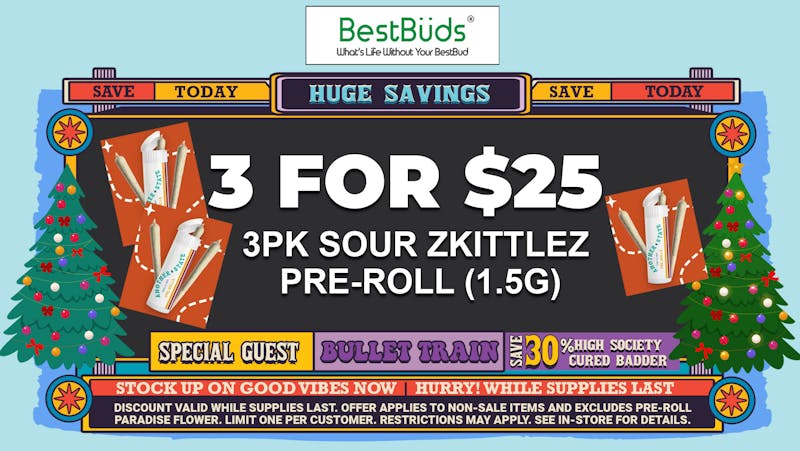 BestBuds Dispensary BestBuds Women Owned: 3 for $25 Pre-Rolls!