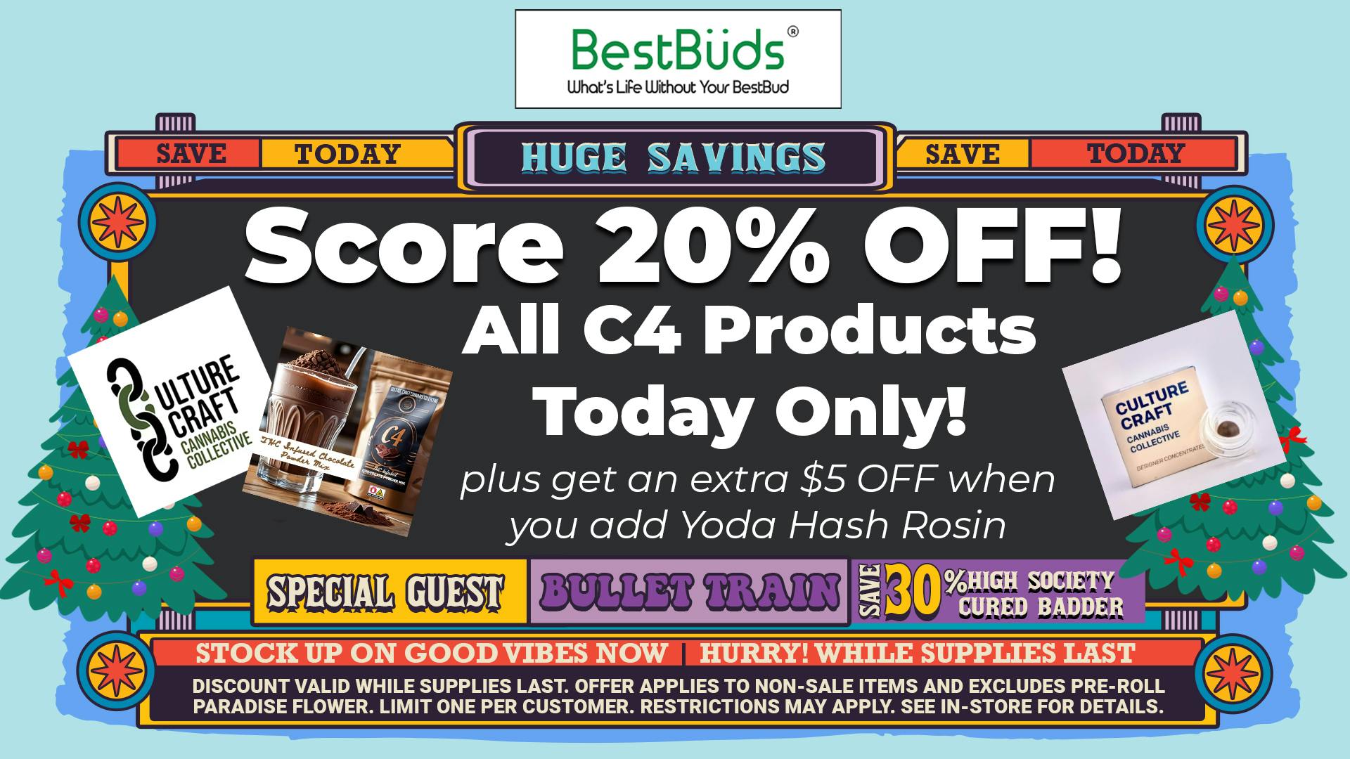 BestBuds Dispensary ✨🔥 C4 Pop-Up at BestBuds | Today 4–7PM 🔥✨