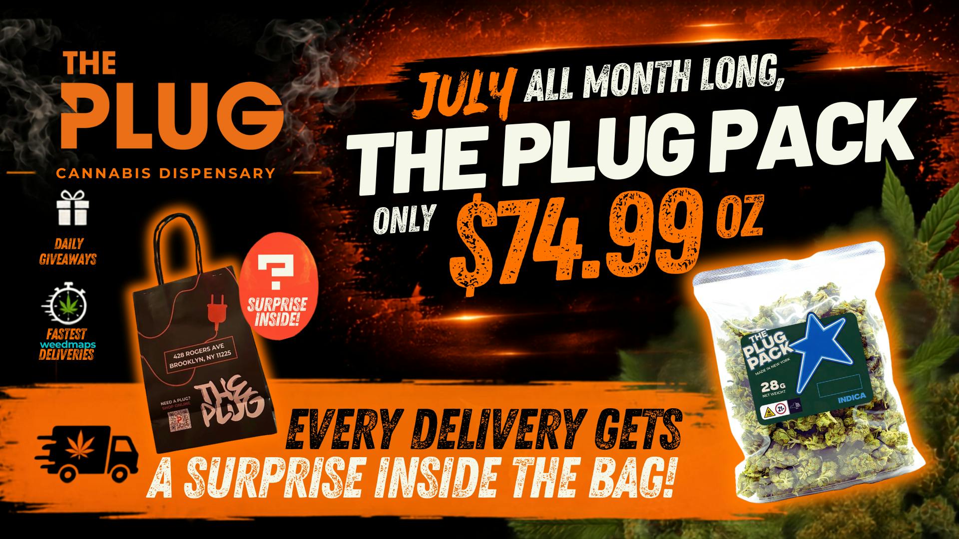 The Plug - Hell's Kitchen / Midtown Delivery 🎁 July Plug Pack OZ Special & Bonus Surprise!