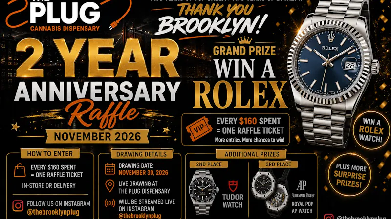 The Plug - Hudson Yards / NoMad Delivery 2 Year Anniversary Raffle!