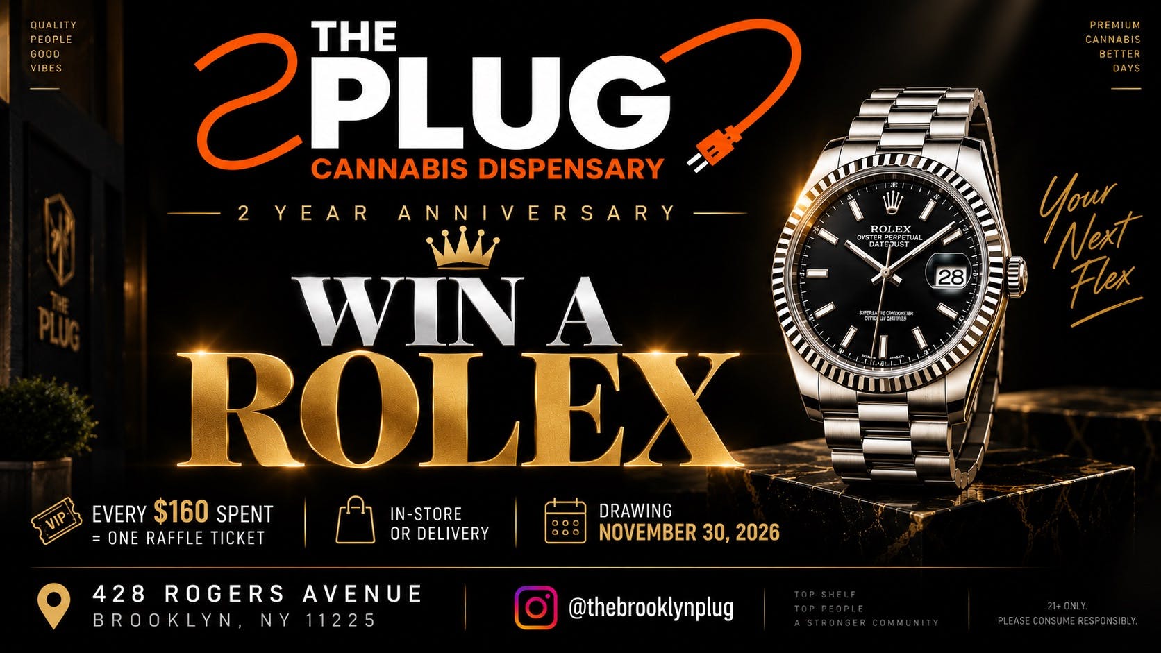 The Plug - Brooklyn Delivery 2 Year Anniversary Raffle!