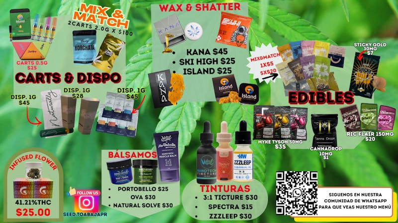 Seed Cannabis Collection CARTS | EDIBLES | TINTURAS