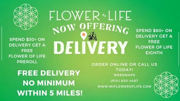 Flower of Life- Delivery 🚗 Now Offering Delivery! 🚗