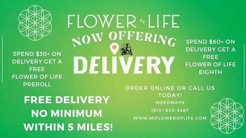 Flower of Life- Delivery 🚗 Now Offering Delivery! 🚗