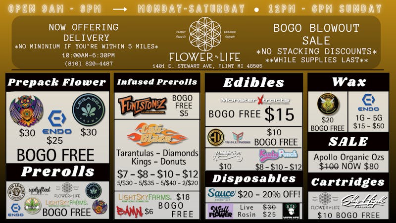 Flower of Life- Delivery 🔥 BLOWOUT SALE AT FLOWER OF LIFE 🔥