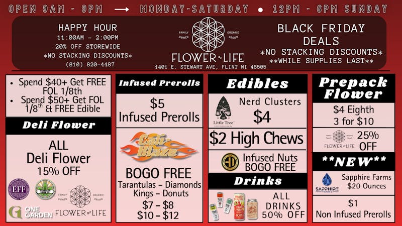 Flower of Life 🖤🔥 Black Friday Deals 🔥🖤