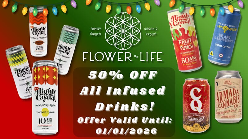 Flower of Life ❄️🩵 50% OFF All Infused Drinks 🩵❄️