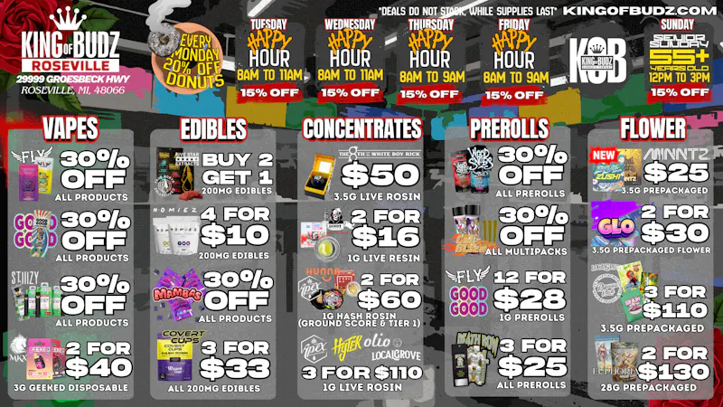 King of Budz Roseville ROSEVILLE DEALS