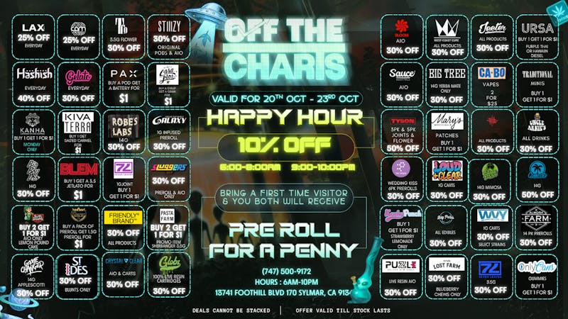 Off the Charts - Sylmar SPOOKY DEALS!!!