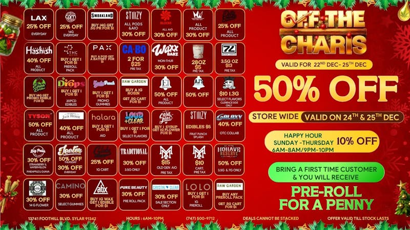 Off the Charts - Sylmar Naughty or Nice, Still Nice Prices