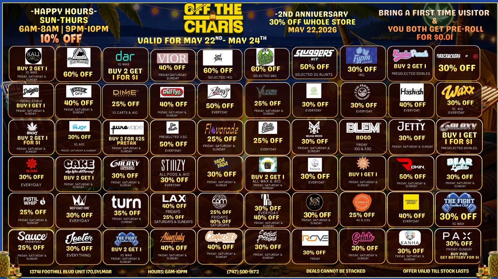 Off the Charts - Sylmar LOW PRICES! GREAT DEALS!