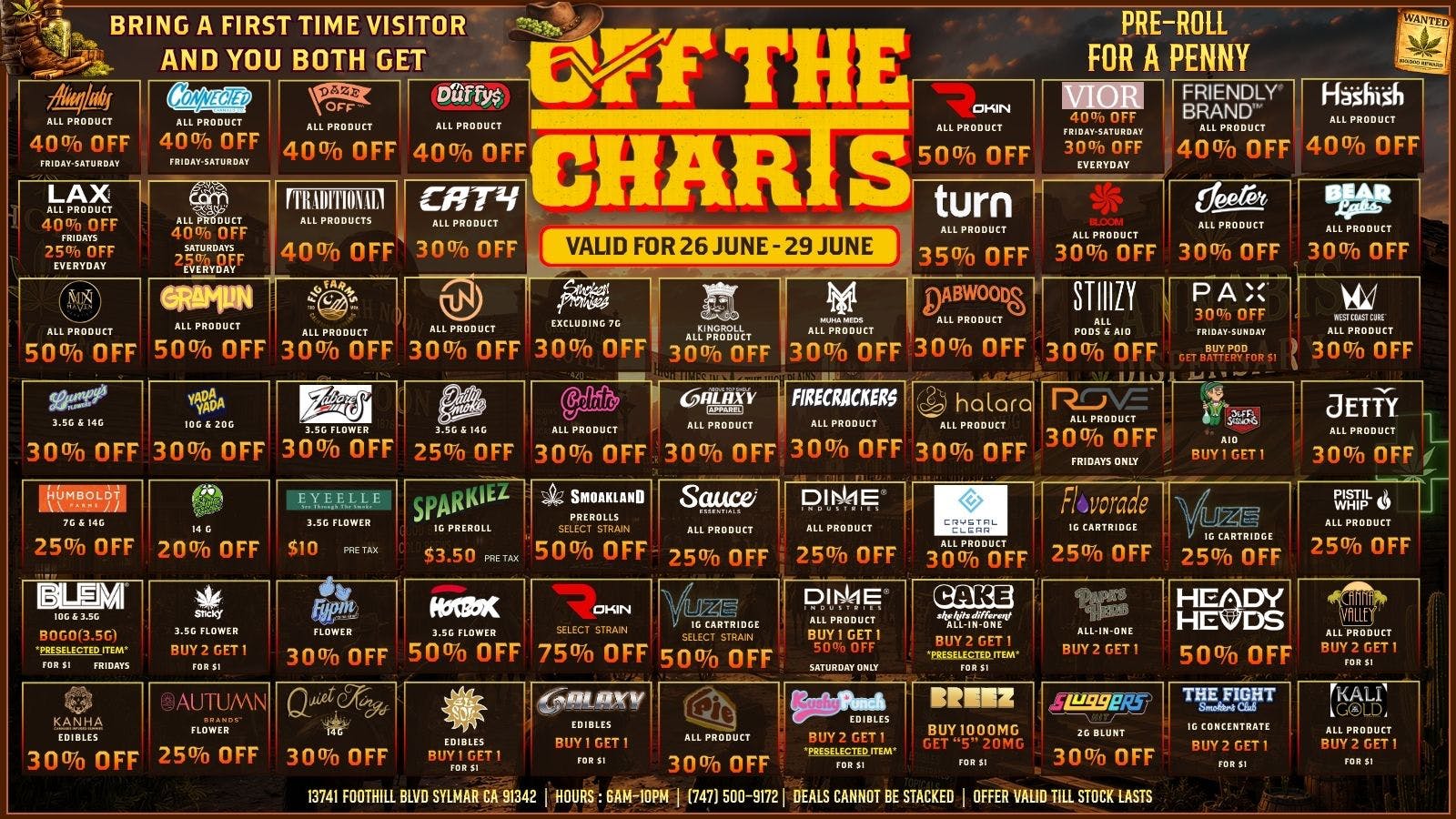 Off the Charts - Sylmar Summer Stash Savings