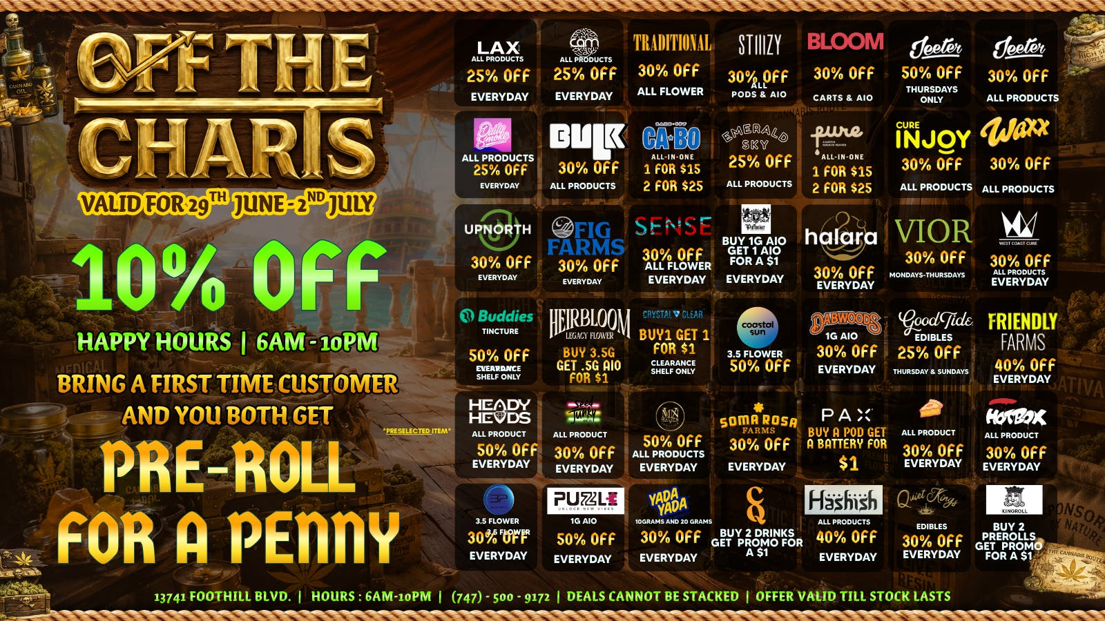 Off the Charts - Sylmar Summer Stash Savings