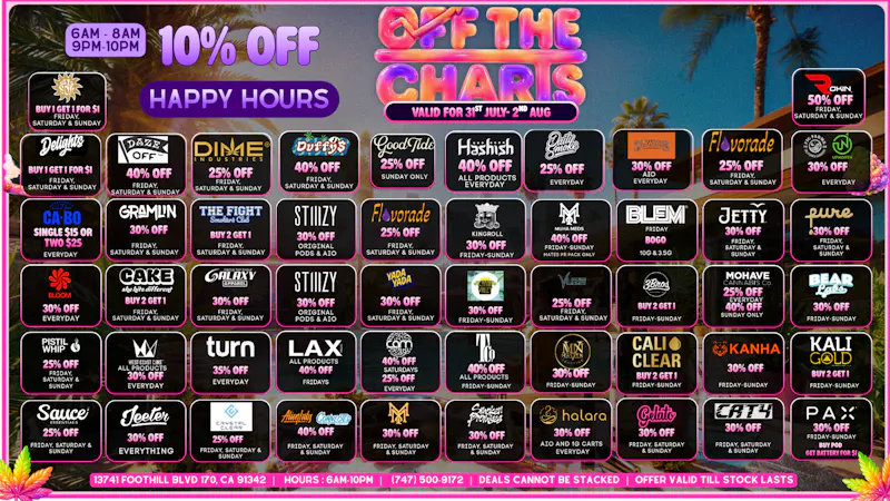 Off the Charts - Sylmar smoking hot deals