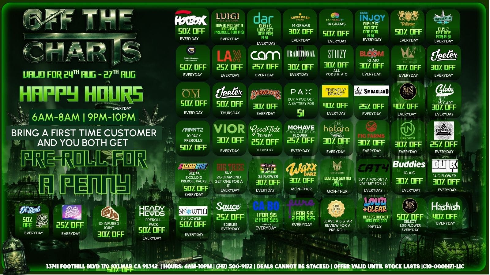 Off the Charts - Sylmar Best Summer Deals!!!