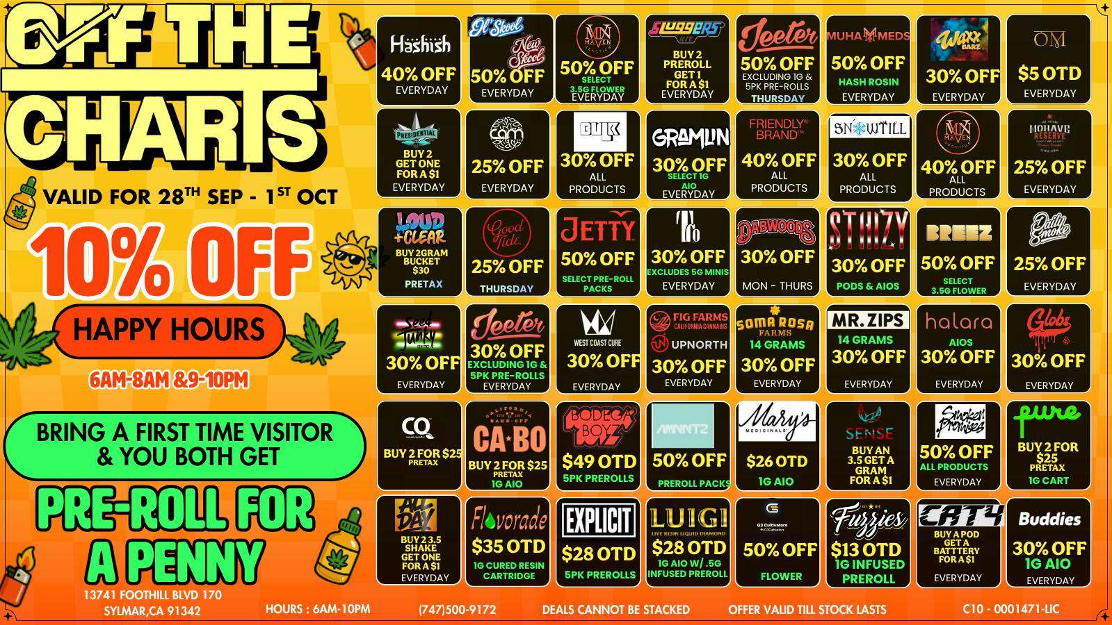 Off the Charts - Sylmar Good Vibes Good Deals!!!!