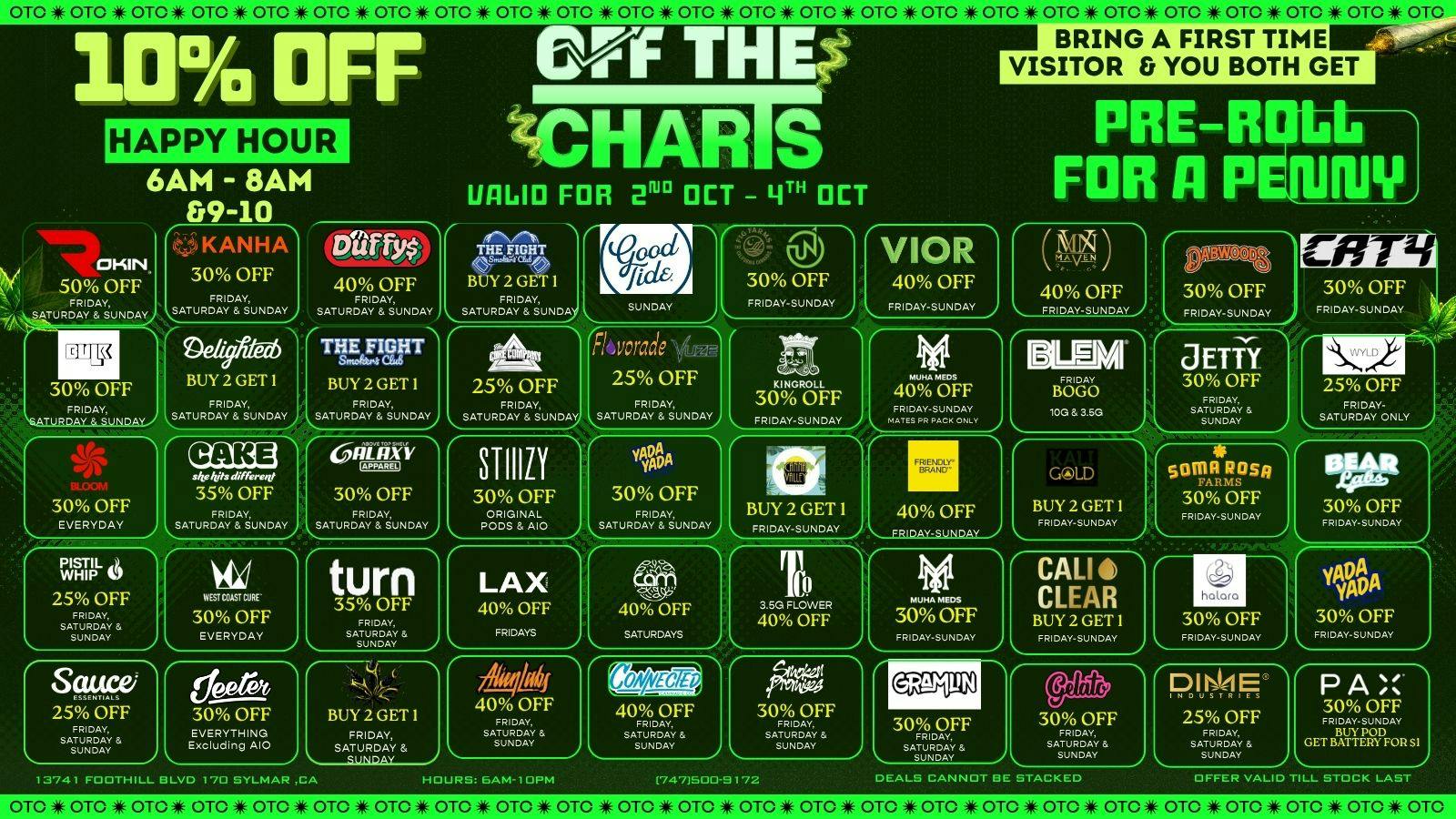Off the Charts - Sherman Oaks 👻 Spooky Savings