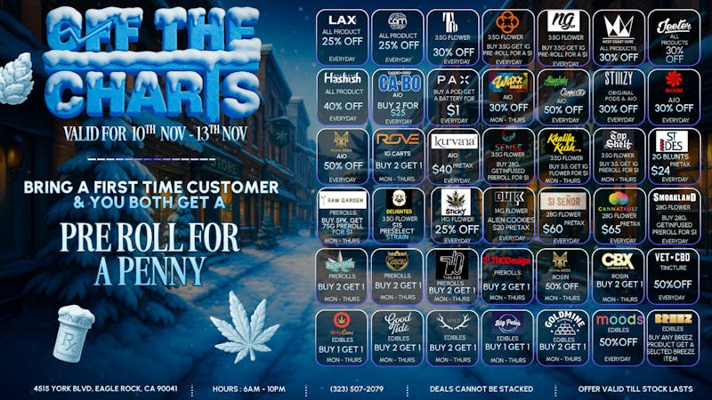 Off The Charts - Eagle Rock GIVING YOU THE BEST DEALS @OTC EAGLE ROCK!!!
