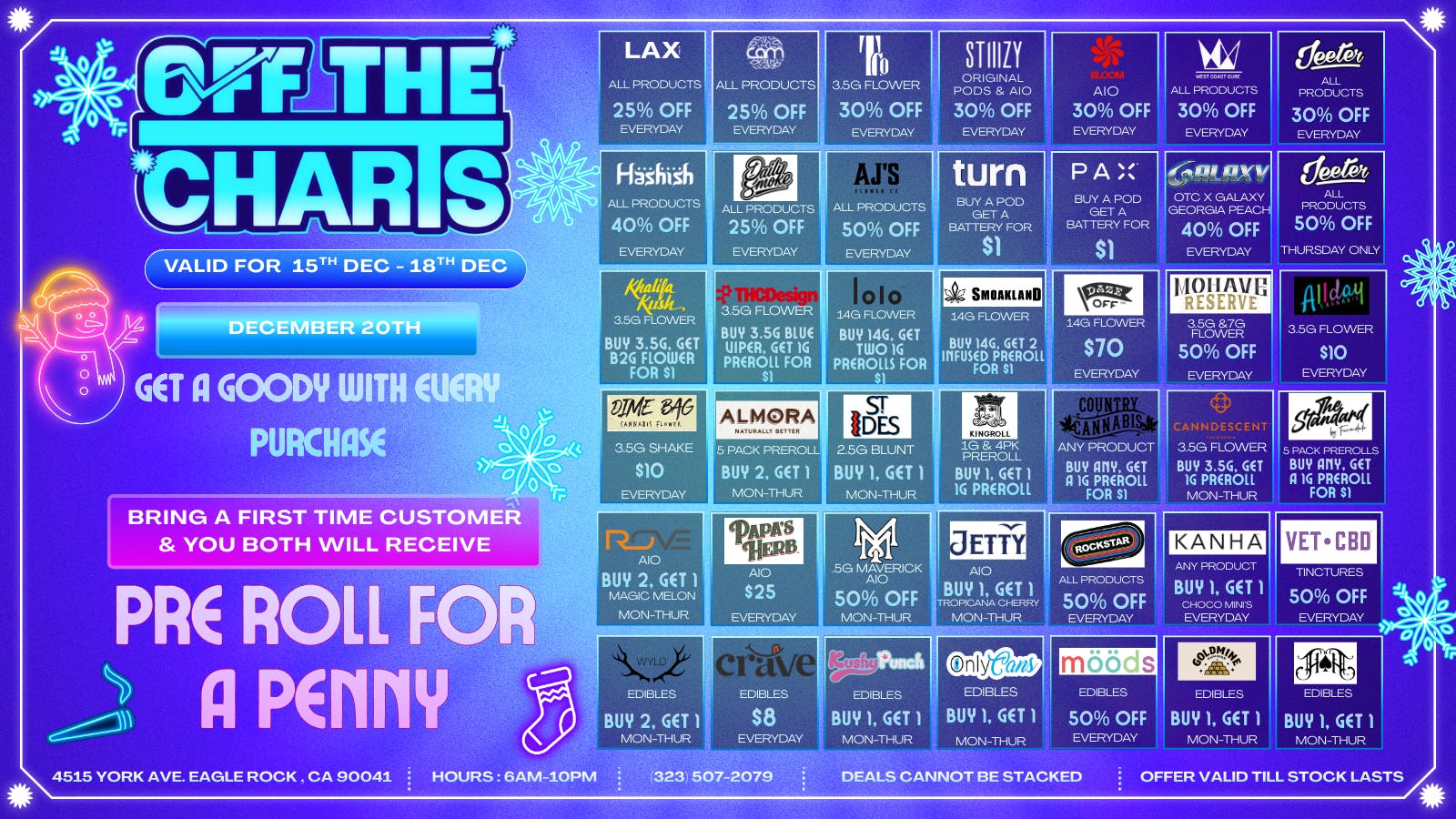 Off The Charts - Eagle Rock MOST LIT DEALS IN LA!