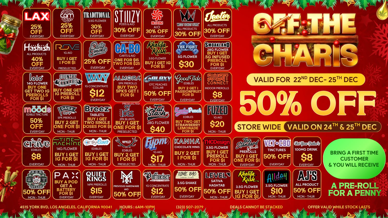 Off The Charts - Eagle Rock TIS THE SEASON FOR DEALS THAT SHINE 🎄OPEN X-MAS!