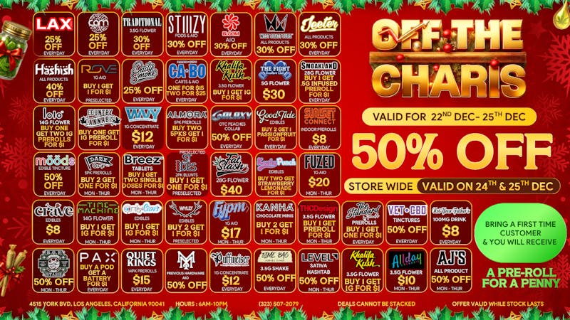 Off The Charts - Eagle Rock TIS THE SEASON FOR DEALS THAT SHINE 🎄OPEN X-MAS!