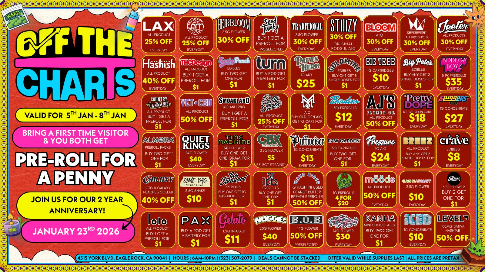 Off The Charts - Eagle Rock FRESH STARTS & FRESH SAVINGS FOR THE NEW YEAR🍃