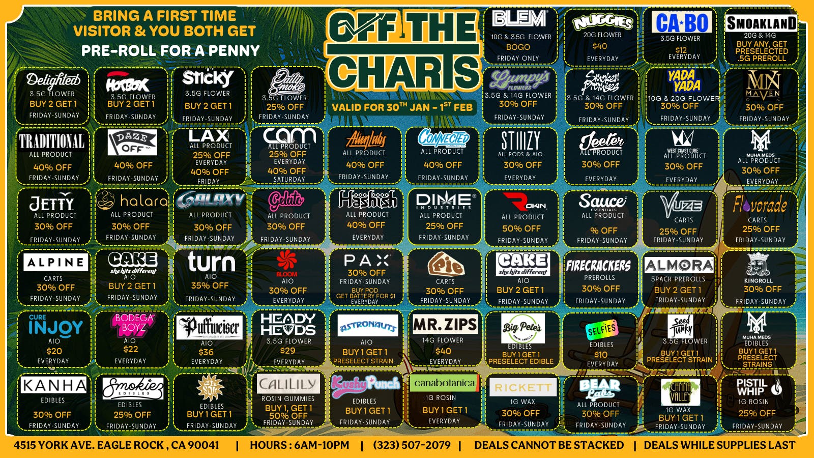 Off The Charts - Eagle Rock HOTTEST DEALS DAILY @ OTC EAGLE ROCK