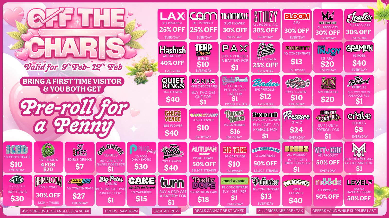 Off The Charts - Eagle Rock ❤️ IS IN THE AIR - GET THE BEST FLOWERS & DEALS!