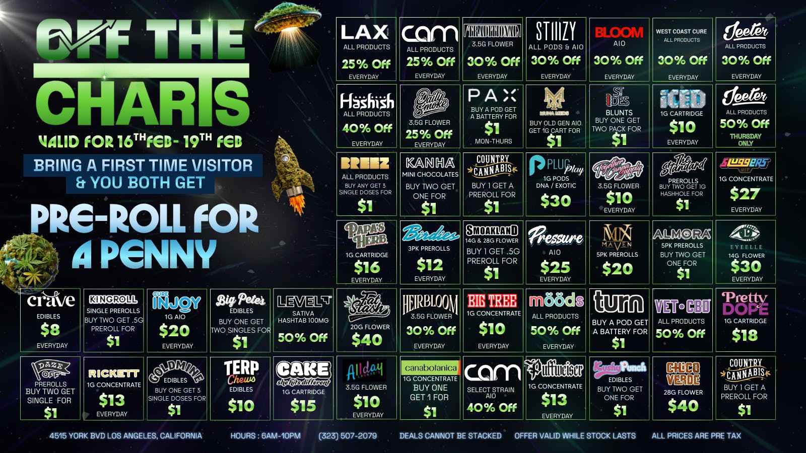 Off The Charts - Eagle Rock AREA 420 IS ACTIVE - LOCK IN YOUR DEALS NOW!!!