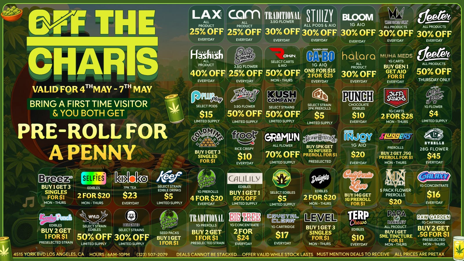 Off The Charts - Eagle Rock MAY FLOWERS AND DEALS BLOOMING!