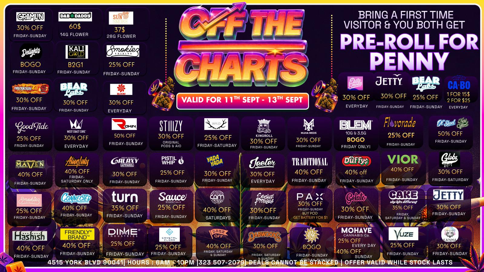 Off The Charts - Eagle Rock SHOP, SAVE, REPEAT!! 20% OFF ALL RETURNING!🔥
