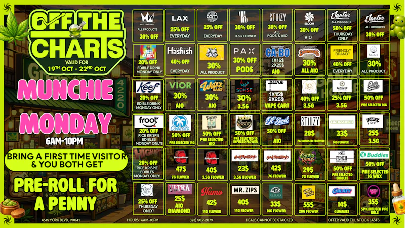 Off The Charts - Eagle Rock TREAT YOURSELF‼️BEST DEALS AT OTC EAGLE ROCK!