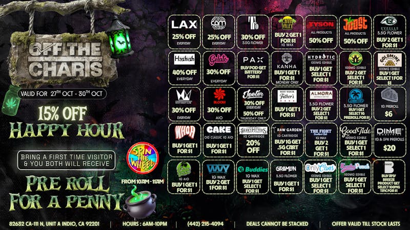 Off the Charts - Indio Come see why we're the BEST!!!
