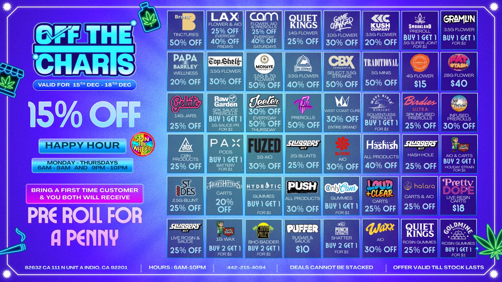 Off the Charts - Indio HAPPY HOLIDAYS FROM OTC INDIO