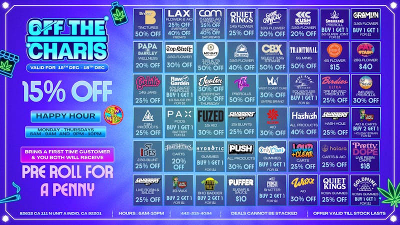 Off the Charts - Indio HAPPY HOLIDAYS FROM OTC INDIO