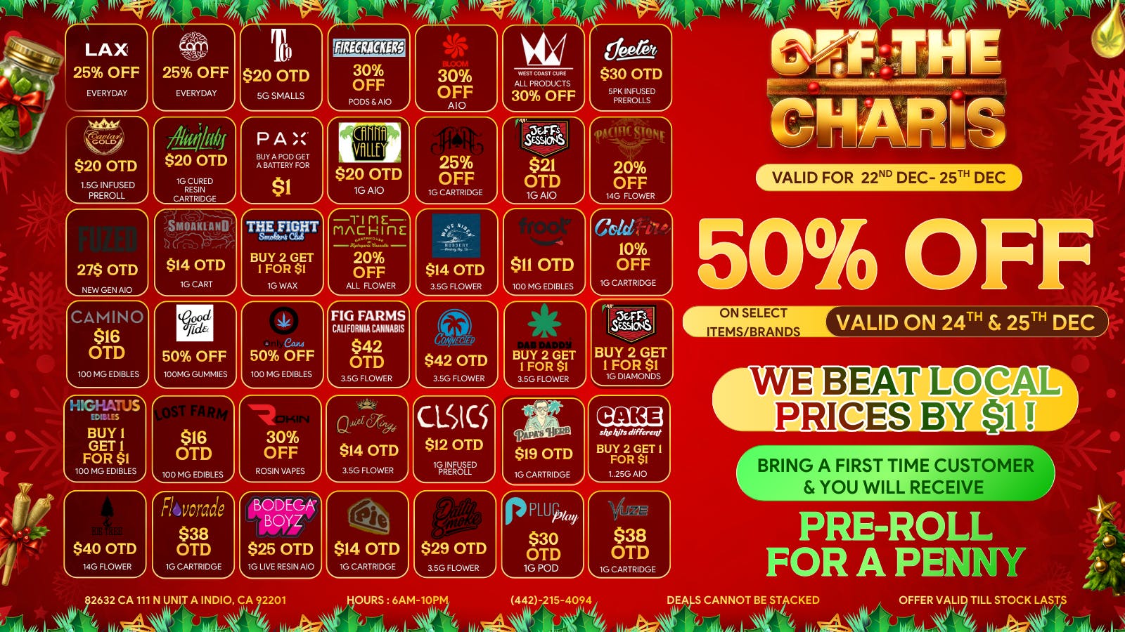 Off the Charts - Indio HAPPY HOLIDAYS WITH O.T.C