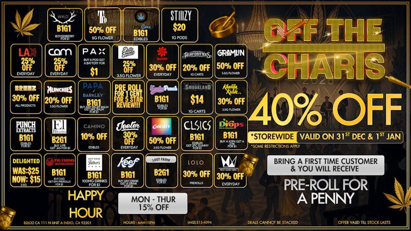 Off the Charts - Indio HAPPY NEW YEAR FROM OTC!!!