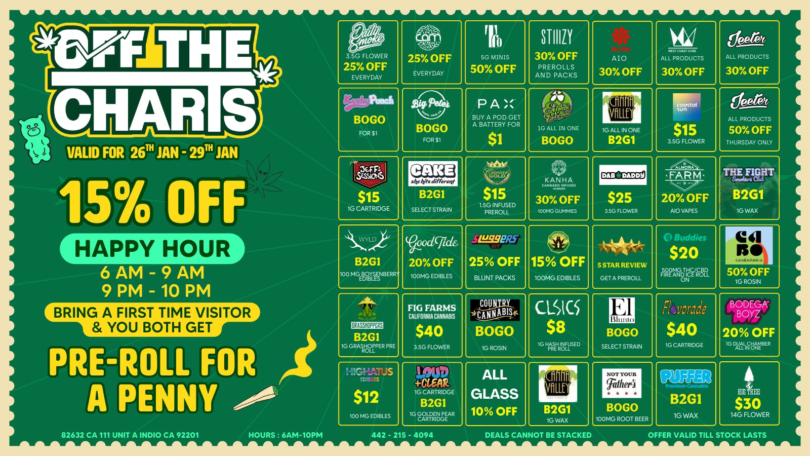 Off the Charts - Indio O.T.C IS THE PLACE TO BE!