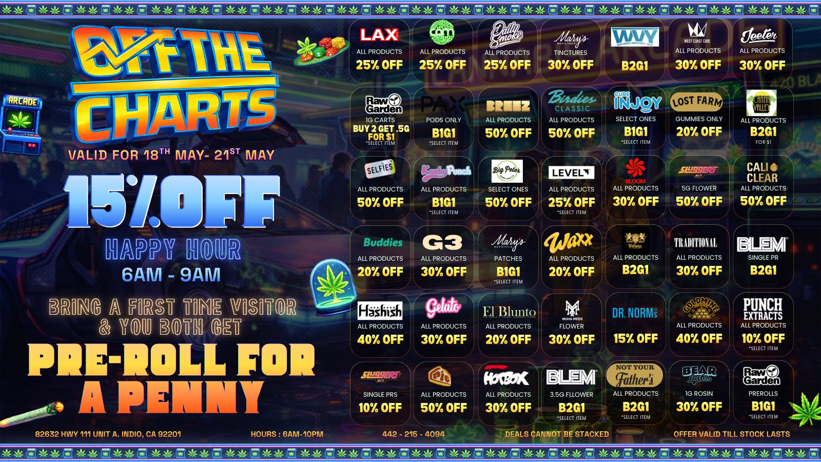 Off the Charts - Indio The Weather Is Heating Up, And So Are These DEALS!