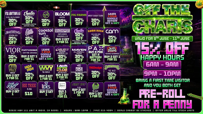 Off the Charts - Indio BLAZING DEALS FOR BLAZING TEMPS 🌵🔥♨️