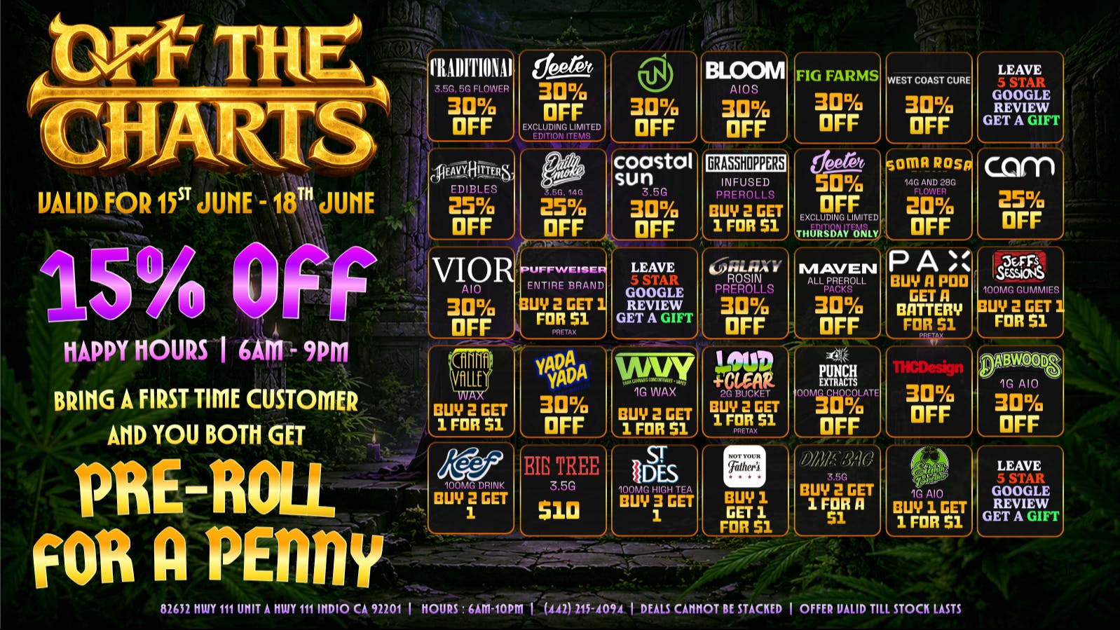 Off the Charts - Indio RING IN THE HEAT WITH THESE FIRE DEALS!