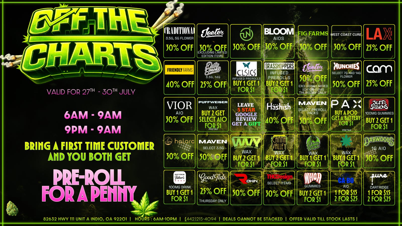 Off the Charts - Indio The Weather Is Heating Up, And So Are These DEALS!
